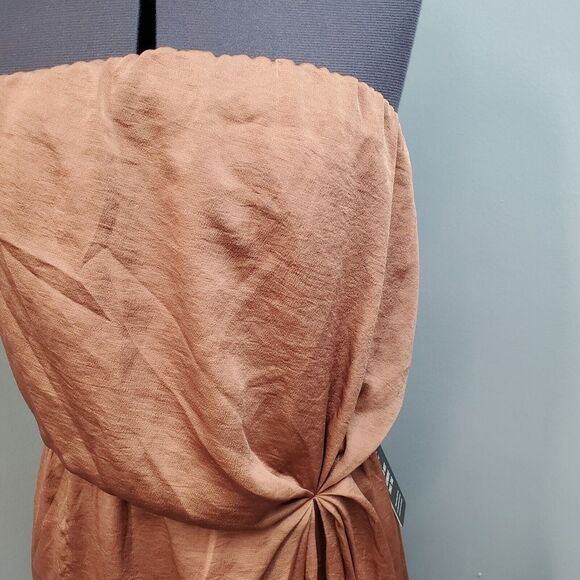 Express Rust Strapless Mini Dress - Picture 7 of 15